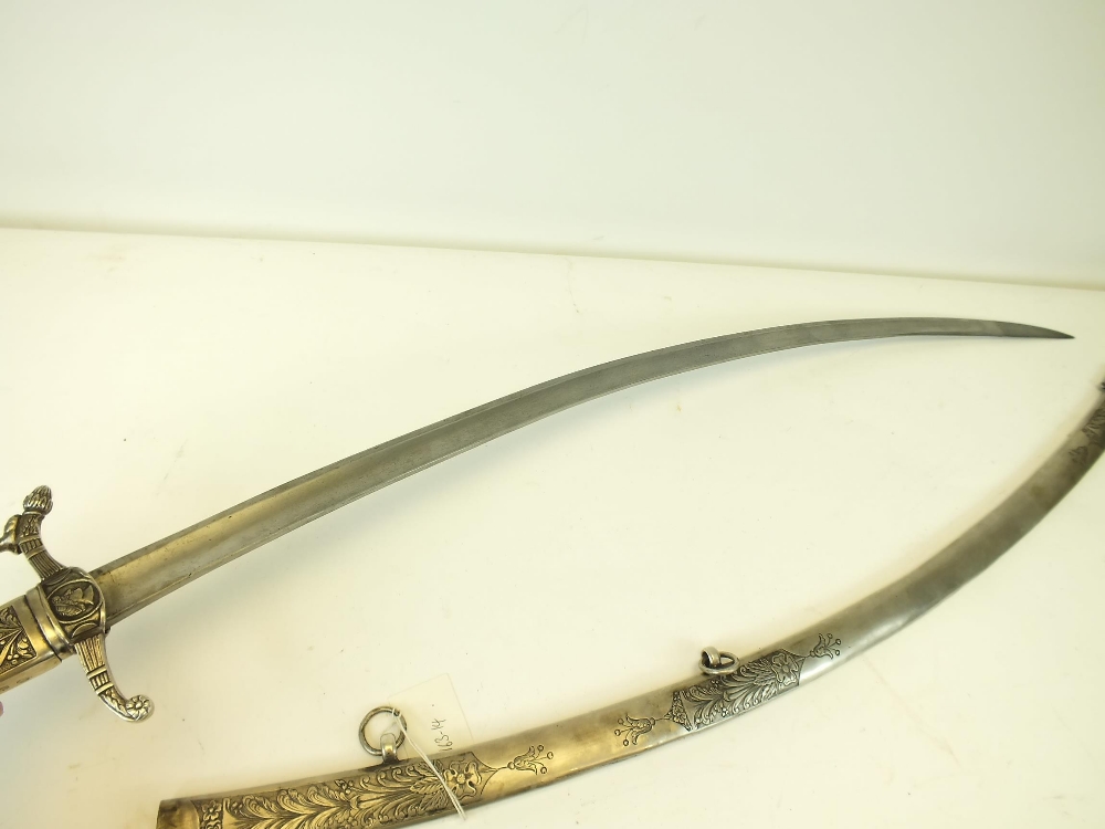 AN HUNGARIAN OFFICER'S SABRE, 84.5cm curved slender blade with traces of etched damascus swirl, - Image 6 of 15