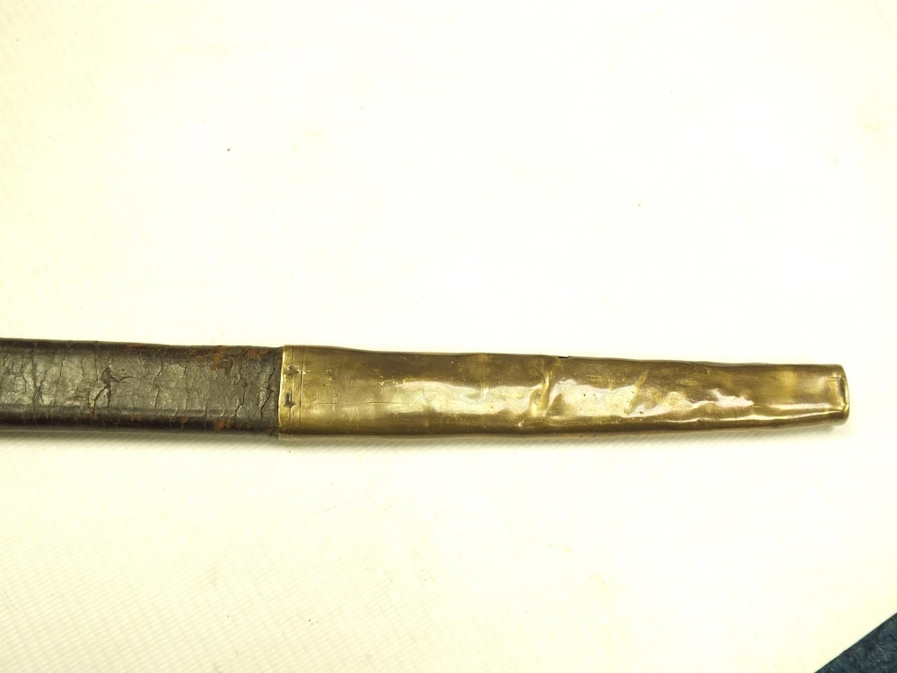 A 19TH CENTURY TOWER WARDER'S SWORD, 74.5cm flattened diamond section blade, probably 18th - Image 16 of 16
