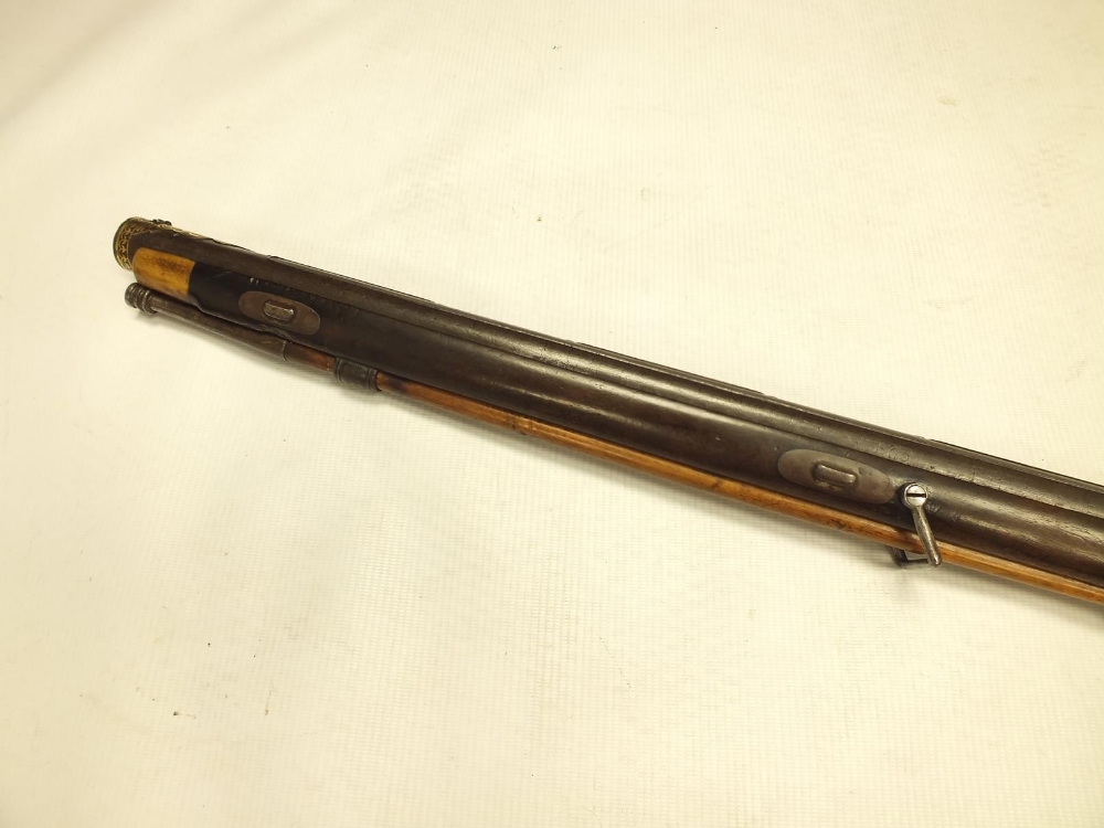 A PRESENTATION QUALITY .650 CARBINE BORE OTTOMAN PERCUSSION SPORTING RIFLE, 29inch sighted chiselled - Image 19 of 24