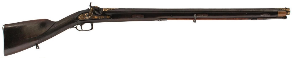 A PRESENTATION QUALITY .650 CARBINE BORE OTTOMAN PERCUSSION SPORTING RIFLE, 29inch sighted chiselled