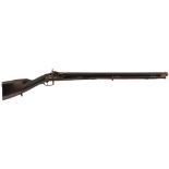 A PRESENTATION QUALITY .650 CARBINE BORE OTTOMAN PERCUSSION SPORTING RIFLE, 29inch sighted chiselled