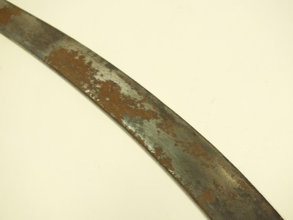 AN 18TH CENTURY INDIAN SHAMSHIR, 81.5cm sharply curved blade incised with three inscriptions in - Image 16 of 37