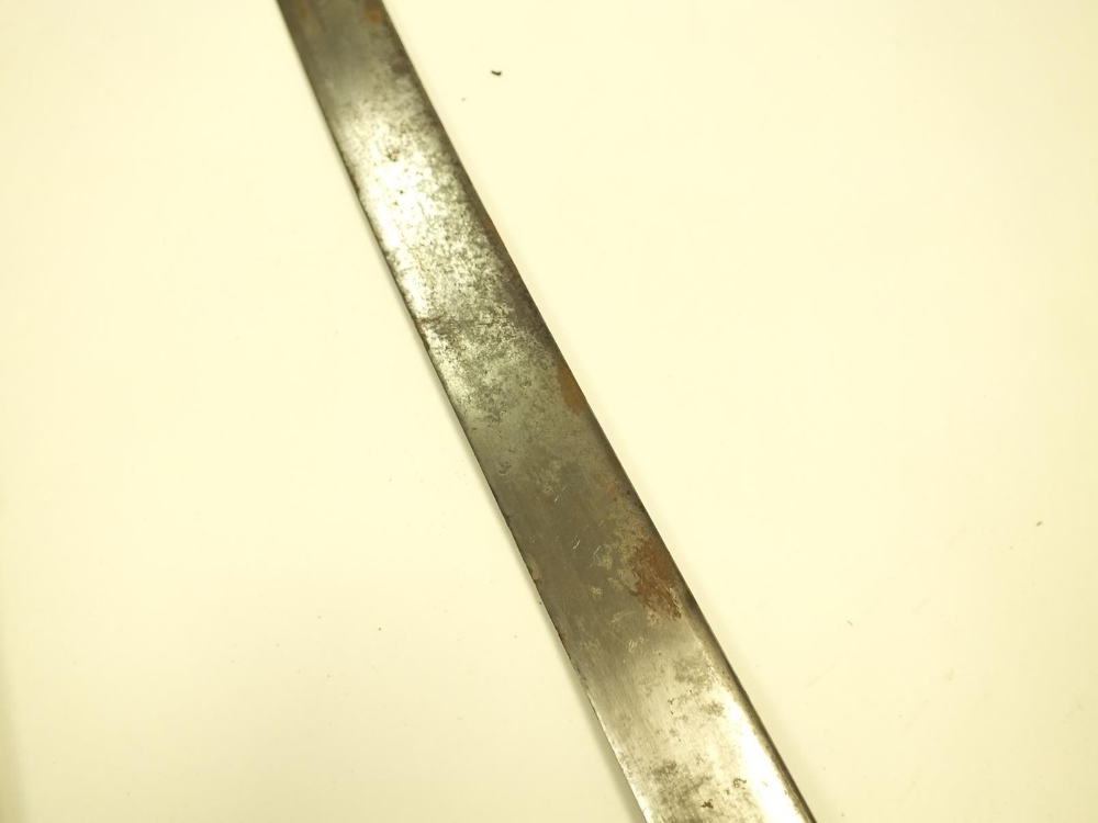 AN 18TH CENTURY INDIAN SHAMSHIR, 81.5cm sharply curved blade incised with three inscriptions in - Image 24 of 37