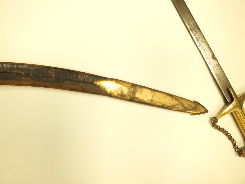 AN 18TH CENTURY INDIAN SHAMSHIR, 81.5cm sharply curved blade incised with three inscriptions in - Image 37 of 37