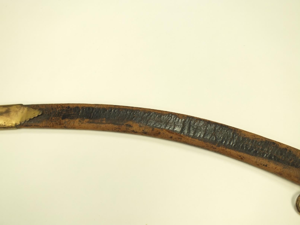 AN 18TH CENTURY INDIAN SHAMSHIR, 81.5cm sharply curved blade incised with three inscriptions in - Image 31 of 37