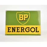 Emailleschild "BP Energol", Switzerland, 45x65 cm, min. LM an Befestigungslöchern, sonst sehr