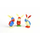 Trumpf, 3 Werbe Osterhasen, W.-Germany, 17 cm, Kst, Z 2+Trumpf, 3 Advertising Easter Bunnies, W.-