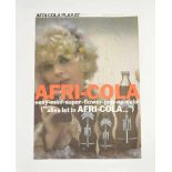 Plakat "Afri Cola" von Charles Wilp, 60x84 cm, Z 1-Poster "Afri Cola" von Charles Wilp, C 1-