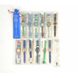 14x Swatch (6x Automatic, 6x Scuba + 2 Sondermodelle), meist ungetragen, bitte besichtigen, Z 1/1-