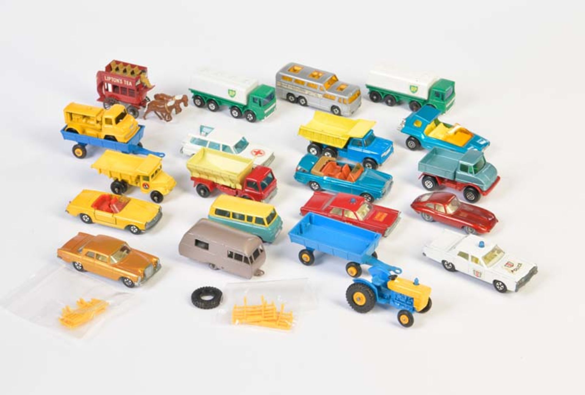 Matchbox, Konvolut Fahrzeuge, England, teilw. LM, meist guter ZustandMatchbox, Bundle Vehicles,