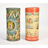 2 Blechdosen "Soldan's Bonbons" + "Vauwe Zuckerwaren", Germany VK, 40 cm, LM, Z 2/2-2 Tin Cans "