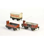 Märklin, Kühlwagen + 2 Offene Güterwagen, Germany VK, Spur 0, Blech, LM, Z 2/2-3Märklin,