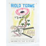 2 Plakate "Riolo Terme" + "Calmate Fort", 50x70 cm + 70x100 cm, Z 1-22 Posters "Riolo Terme" + "