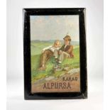 Blechschild "Alpursa Kakao", 52x75 cm, min. LM an den Rändern, Bierungwerke Heidenau, Z 2+Tin
