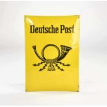 Emailleschild "Deutsche Post", 29,5x42 cm, 1910, gewölbt, Z 1-2Enamel Sign "Deutsche Post", 1910,