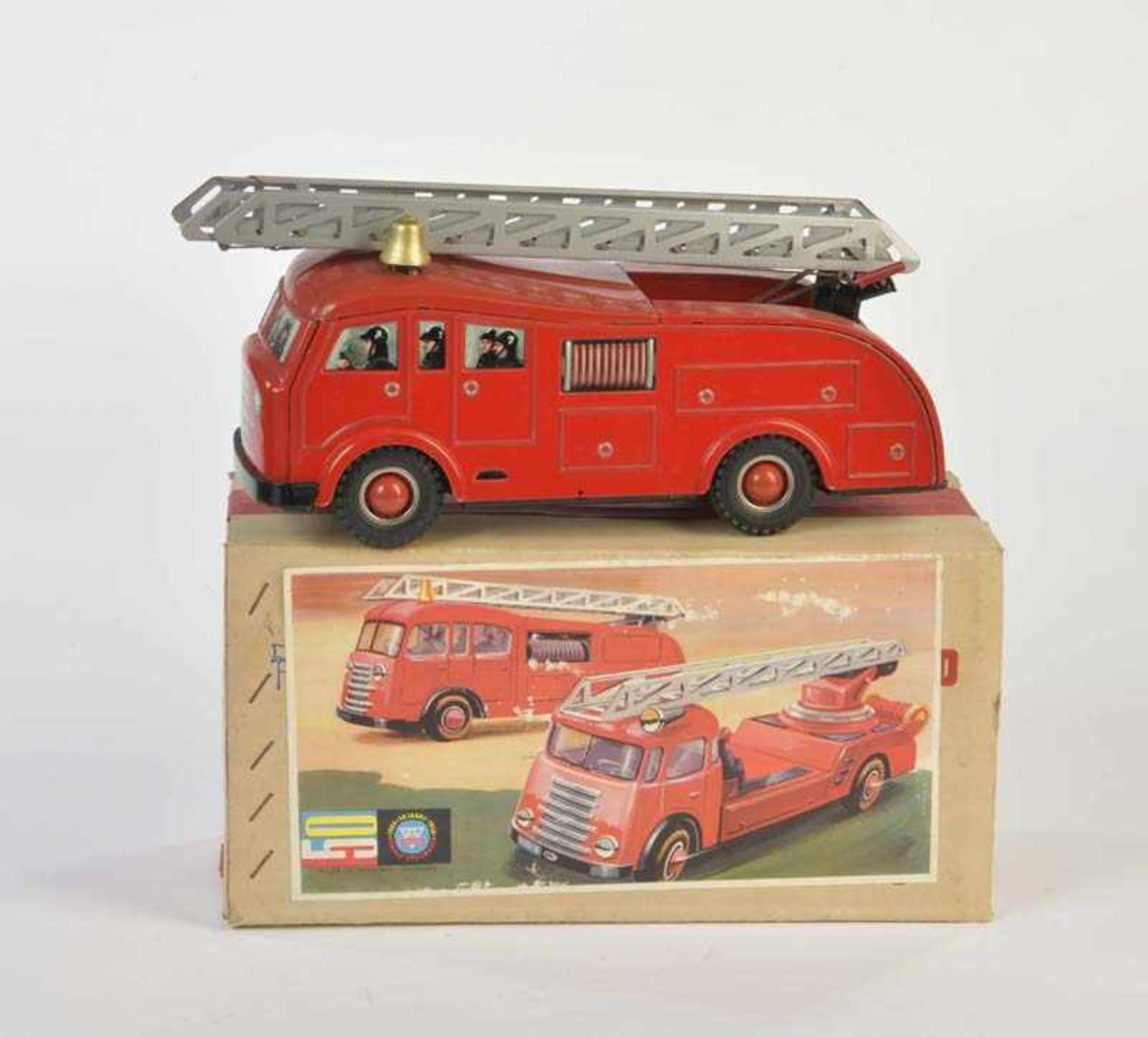 Arnold, Feuerwehr, W.-Germany, 27 cm, Blech, Funktion ok, Okt Z 2+, Z 1Arnold, Fire Engine, W.-