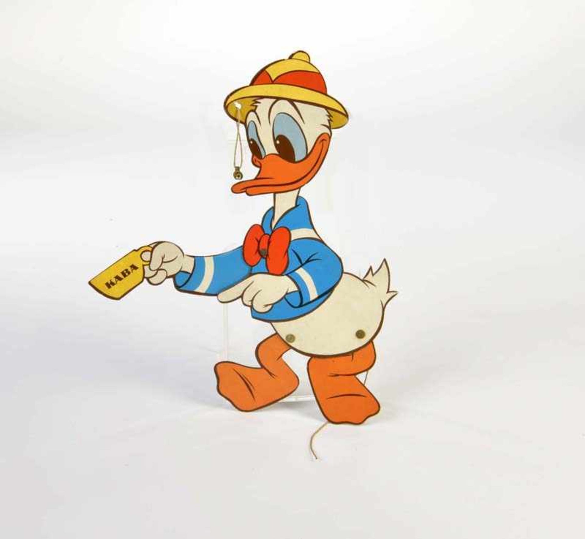 Kaba, Hampelmann Donald Duck, 37 cm, Pappe, Z 1-2Kaba, Jumping Jack Donald Duck, out of