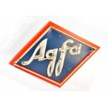 Agfa, Neon Leuchtreklame um 1960, 96x72 cm, Funktion ok, kein VersandAgfa, Illuminated Advertising