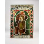 Blechschild "Mönchshof Kulmbach Exportbier Brauerei", 51,5x75,5 cm, min. LM, Z 2Tin Plate Sign "