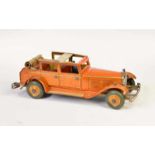 Günthermann, Sedan Car with Folding Top, Germany pw, tin, cw ok, paint d., C 2-3Günthermann,