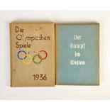 2 Raumbildalben "Die Olympischen Spiele 1936" + "Der Kampf im Westen", Germany pw, glasses included,