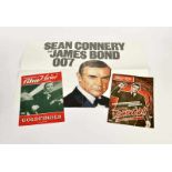 James Bond, 2x Movie Program + 1 PosterJames Bond, 2x Filmprogramm + 1 Plakat, Plakat 59x84 cm- - -