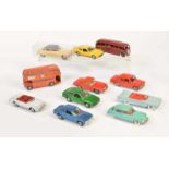 Dinky Toys a.o., Bundle Model Cars, 1:43, diecast, paint d., with defects, please inspectDinky