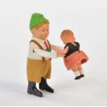 Schuco, Bavarian with Child, cw ok, C 1Schuco, Bayer mit Kind, Germany, 13 cm, UW ok, Z 1- - -21.