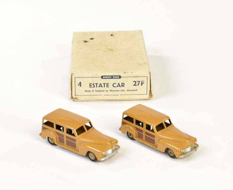 Dinky Toys, Trader's Box 2x Estate Car 27F, England, 1:43, diecast, min. paint d., C 2Dinky Toys,