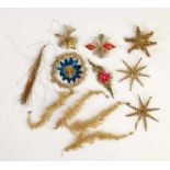 Christmas Tree Decoration, Germany pw, tinsel around 1900, very good conditionChristbaumschmuck,