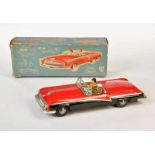 Huki, Mercury Convertible "with movable heads", W.-Germany, tin, friction ok, box (1 flap