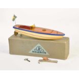 Kellner, Boat, Germany pw, out of wood, cw ok, with instruction + accessories, min. traces of