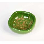 Venini Ashtray, Italy, Murano glass, very good conditionVenini Aschenbecher, Italy, 11x11x5 cm,