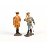Lineol, Elastolin, Hitler in Uniform + Göring, Germany pw, composite, paint min. refinished, C 1-