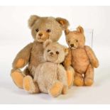 Steiff, 3 Bears, W.-Germany, C 2Steiff, 3 Bären, W.-Germany, 32-45 cm, Z 2- - -21.50 % buyer's