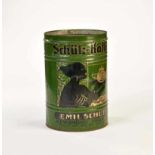 Tin Can "Schütz Kaffee", paint d., around 1900, cover missing, traces of age, please