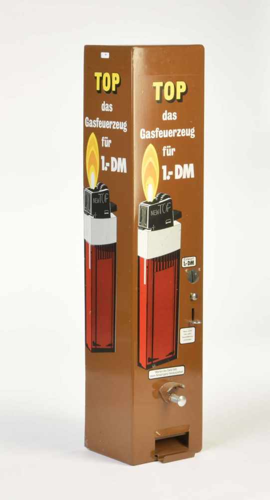 Vending Machine "Top" Lighters, W.-Germany, function ok, min. paint d., filled with lighters, C 2+