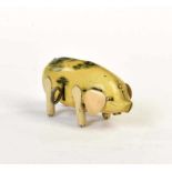 HWN, Lucky Pig, W.-Germany, tin, cw ok, min. paint d., C 2HWN, Glücksschwein, W.-Germany, 11 cm,