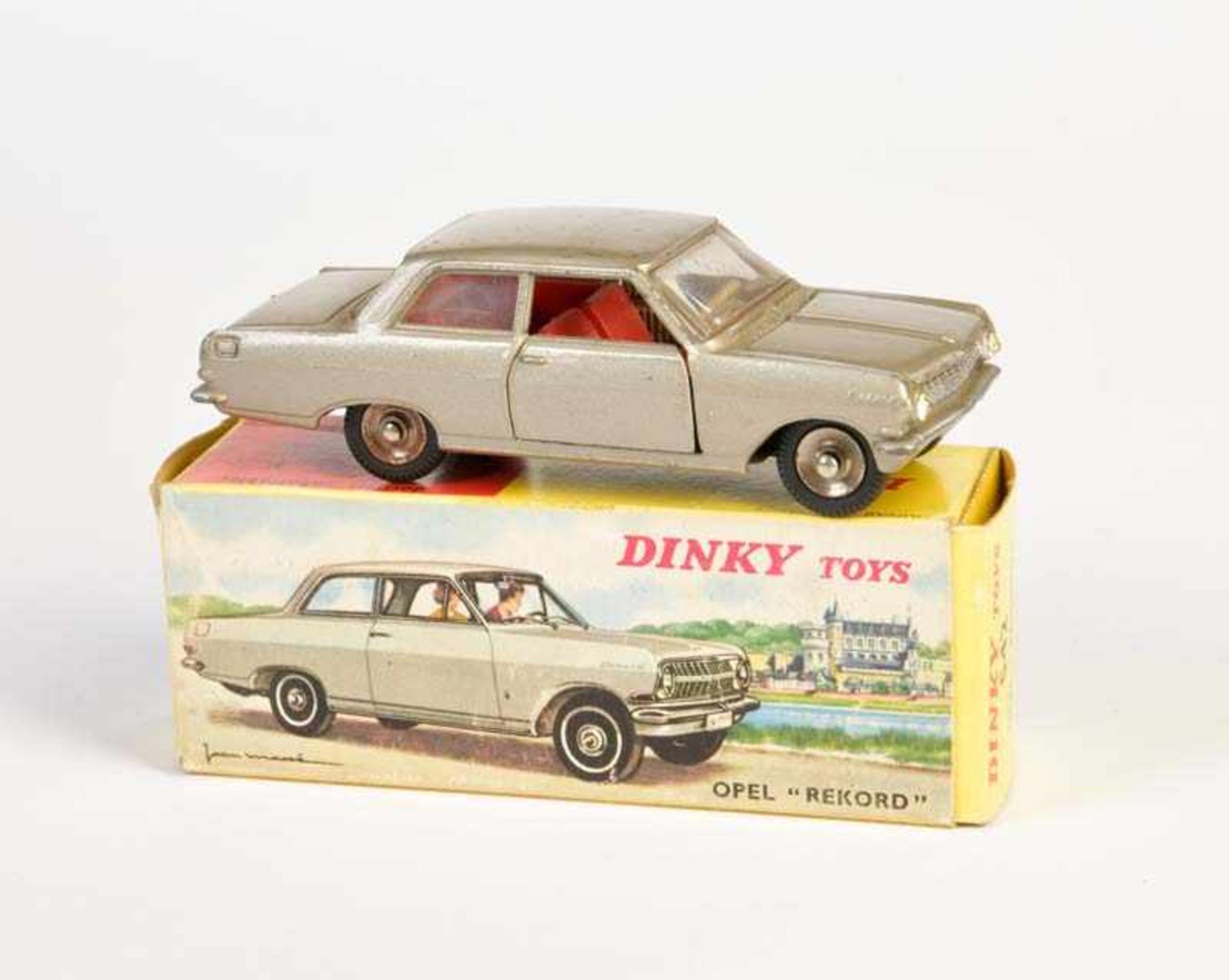Dinky Toys, Opel Rekord 542, France, 1:43, diecast, min. paint d., box C 1-, C 2Dinky Toys, Opel