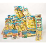 Bundle Plastic Toys, Hong Kong, mostly original package, treasure troveKonvolut Kunststoff