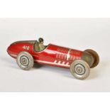 Wells, Racing Ca No 410, England, tin, cw ok, min. paint d., chrome faded, C 2Wells, Rennwagen No