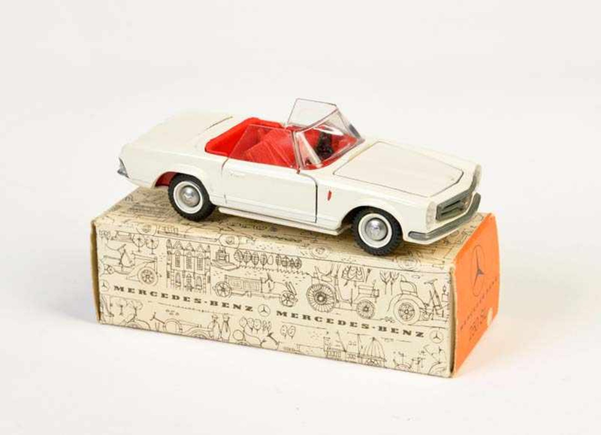 Tekno, rare Mercedes Benz 250 SL, Denmark, 1:43, diecast, box C 1, C 1Tekno, seltener Mercedes