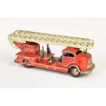 Günthermann, Fire Engine, W.-Germany, tin, cw ok, C 1Günthermann, Feuerwehr, W.-Germany, 31 cm,