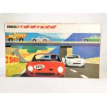 Arnold, Minimobil Race Track with Matchbox Ferrari + Cadillac Ambulance, W.-Germany, box C 1, C