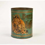 Tin Can "Borrs Kaffee", paint d., around 1900, cover missing, traces of age, please inspectBlechdose
