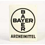 Enamel Sign "Bayer", min. convex, C 1Emailleschild "Bayer", 19x25 cm, min. gewölbt, Z 1- - -21.
