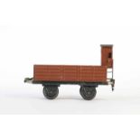 Märklin, Open Freight Wagon with Brakeman's Cab, Germany pw, gauge 1, min. paint d., otherwise