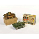 Arnold, 2 Tanks 580 + 680, US Z. Germany, tin, cw ok, 2x original box, C 1/2-Arnold, 2 Panzer