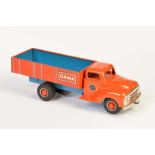 Gama, Dump Truck, W.-Germany, tin, drive ok, min. paint d., C 1-Gama, LKW Kipper, W.-Germany, 33 cm,