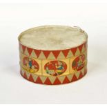 Drum with Children Motives, W.-Germany, tin, function ok, C 3Trommel mit Kindermotiven, W.-